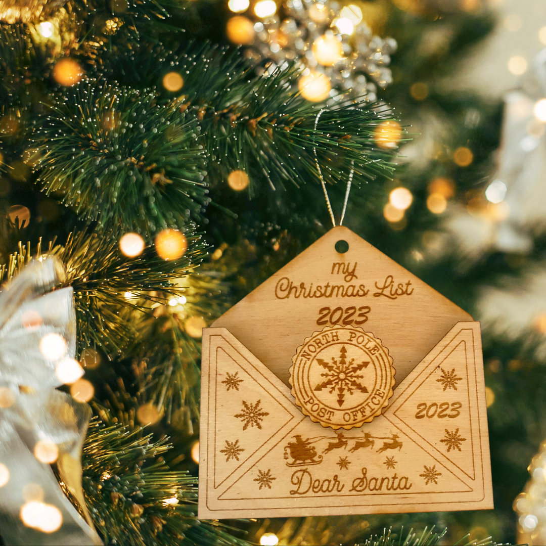 Lettera a babbo natale in betulla - personalizzabile