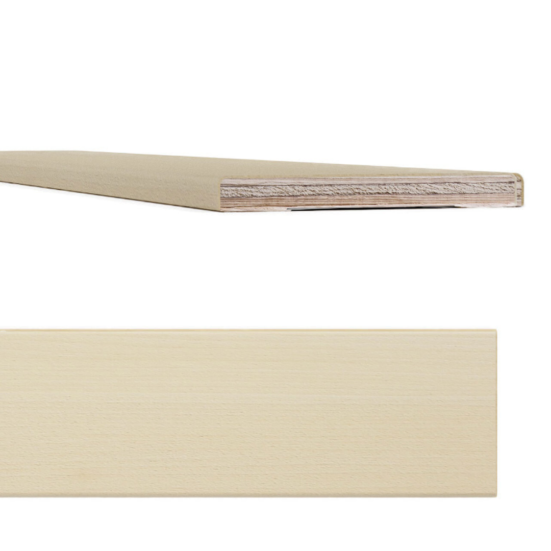 Coprifilo / Mostrina piatta impiallacciata lunghezza 80 x 12 x 2250 mm