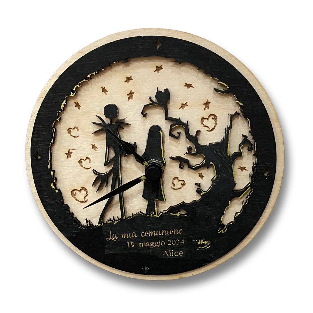 Bomboniera orologio compatibile jack e sally - Personalizzabile - made in Italy