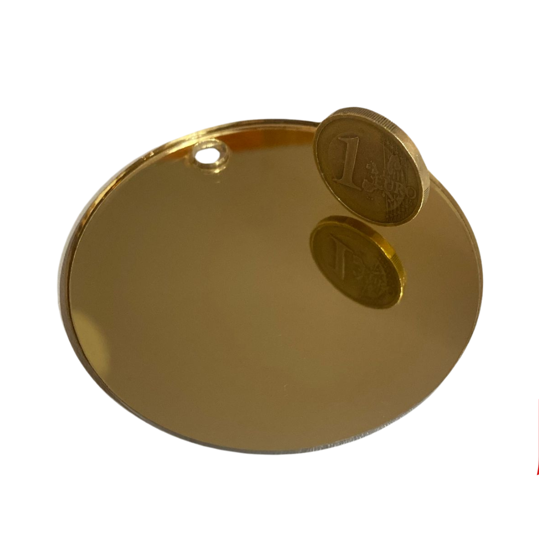 Plexiglass / Acrilico / metacrilato estruso specchiato oro 3mm