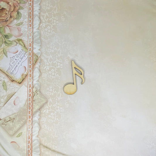 Segnaposto nota musicale 5 in legno di betulla