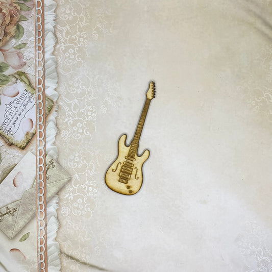 Segnaposto tema musica - chitarra 4 in legno di betulla