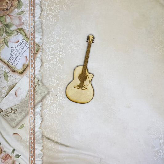 Segnaposto tema musica - chitarra 3 in legno di betulla