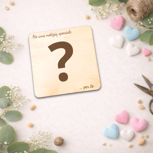 Quadretto proposta padrino, madrina in legno betulla a tema  - personalizzabile frase e personaggio Proposta battesimo