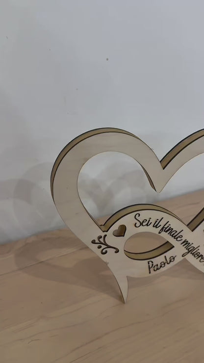 Lampada cuore Infinito - lampada regalo innamorati