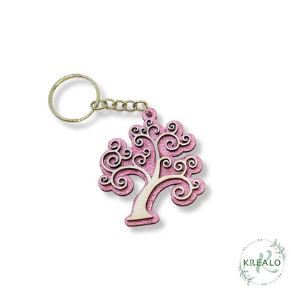 Portachiavi in legno Albero della vita