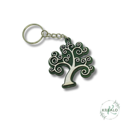 Portachiavi in legno Albero della vita